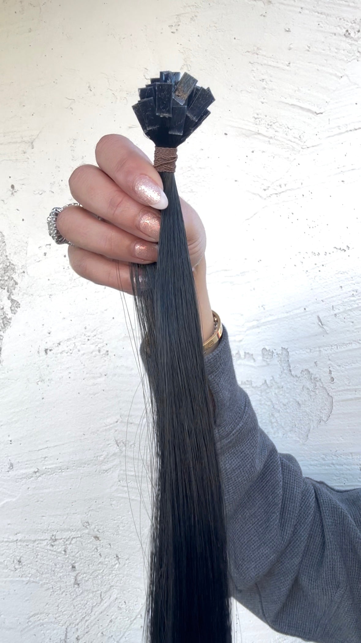Midnight Black 1 | La’Vella Keratin Fusion Extensions